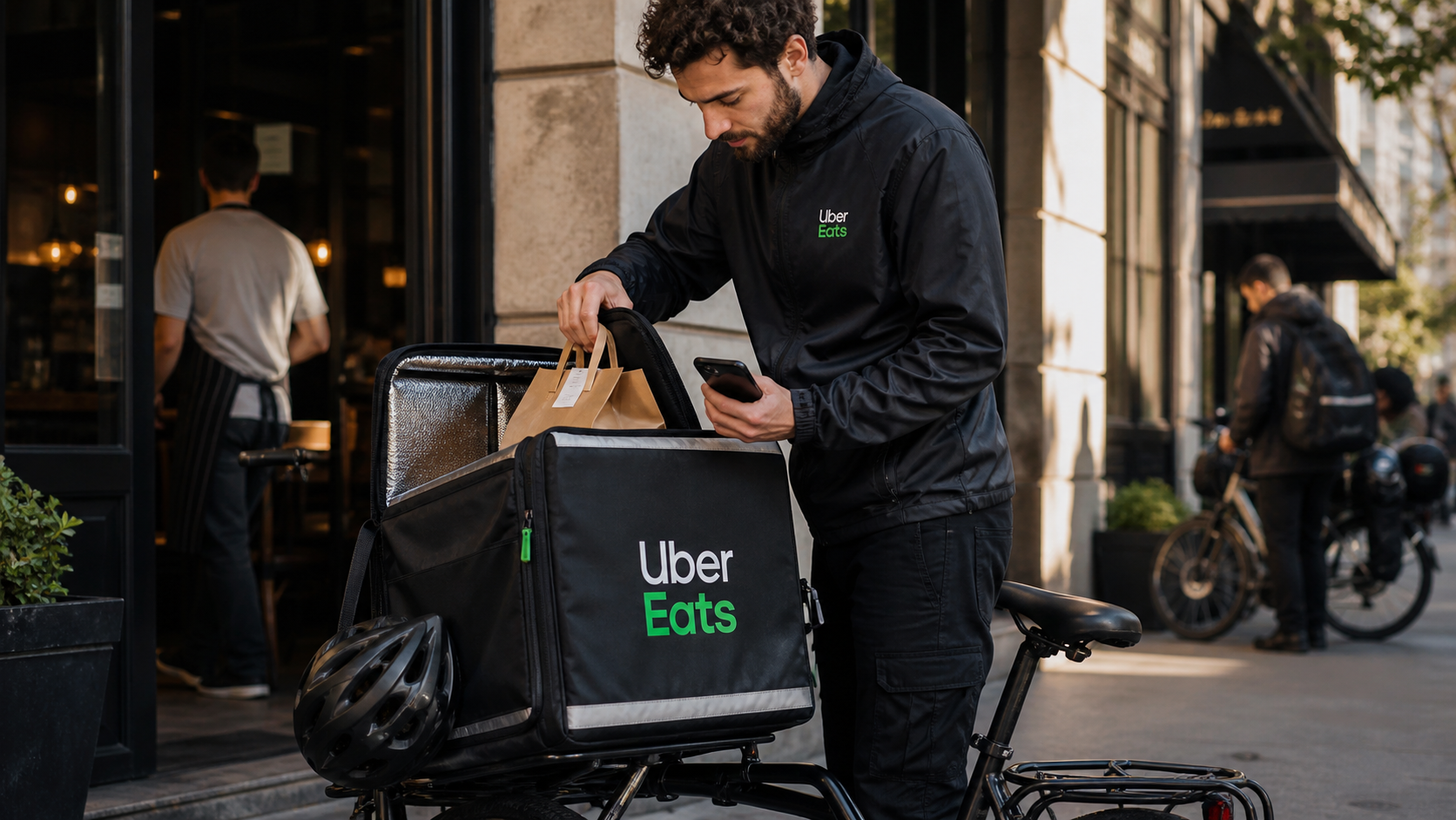 Uber Eats In Use